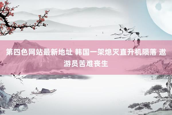 第四色网站最新地址 韩国一架熄灭直升机陨落 遨游员苦难丧生